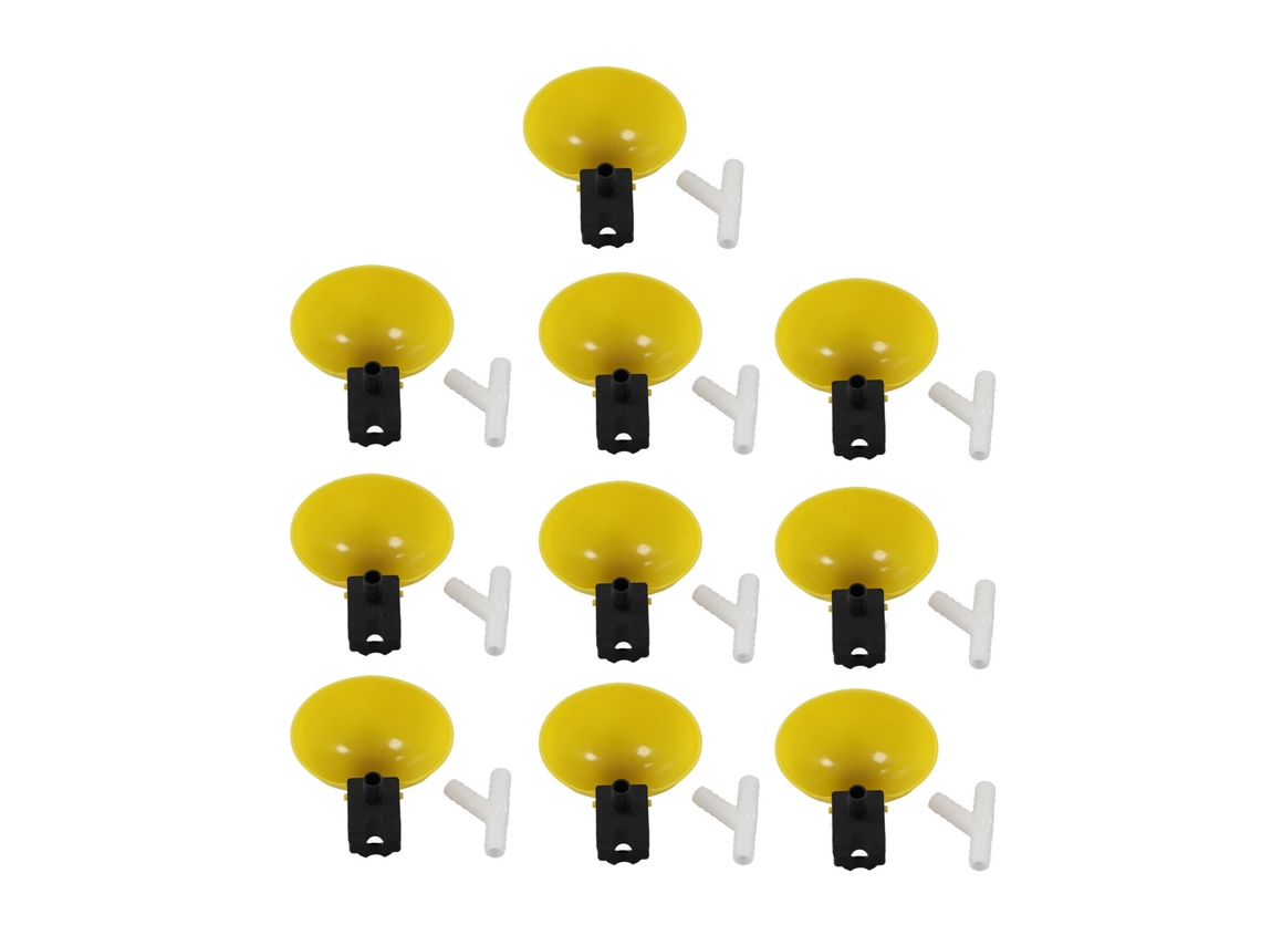 10 Bebederos Automáticos De Gran Capacidad Para Aves De Corral, Fabricados En Pp, Para Pollos Y Codornices.