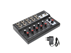 Mesa De Mezclas Estéreo De 10 Canales Con Bajo Nivel De Ruido, 2 Controles De Volumen Maestro, Enchufe Europeo De 100-240 V Para Clubes Y Bares.