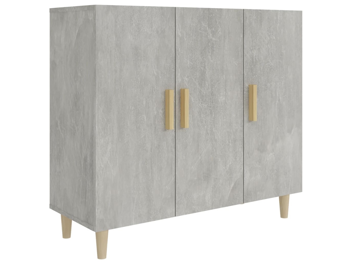 Aparador 90x34x80 cm Madera Procesada Cemento Gris MAISON EXCLUSIVE