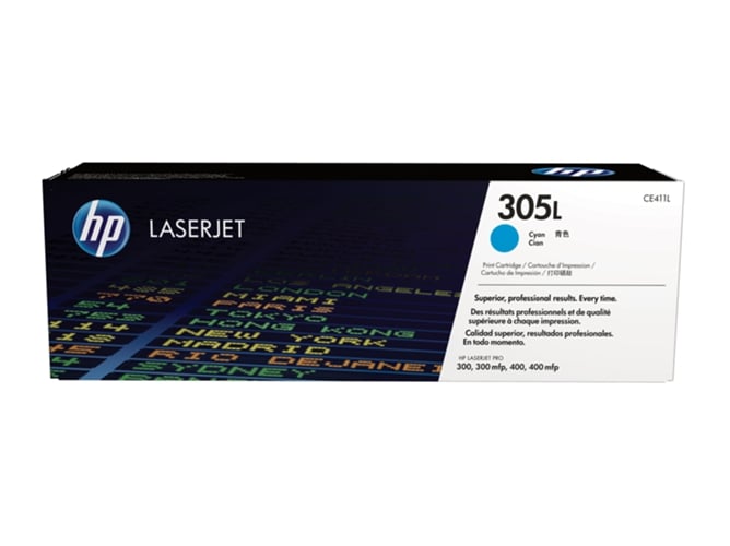 Cartucho de tóner Original HP 305L Cian para HP Lasert PRO 300, M351, M375, 400, M451, M475