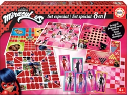 Juego de Mesa EDUCA Set Especial 8 en 1 Ladybug (Edad Mínima: 4 Años - Dificultad: Baja)