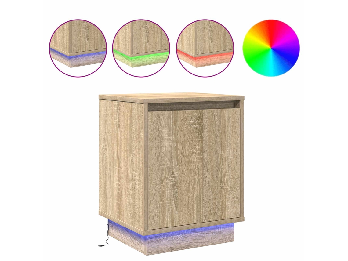 Maison Exclusive - Armario De Noche Roble Sonoma 39 X 34,5 X 50 Cm