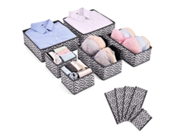 EIOORORRIY Organizador Para Gavetas De 6 Peças, Caixas De Armazenamento Do Pará, Roupa Íntima, Sutiãs, Meias, Gravatas, Lenços E Calcinhas