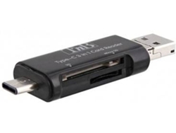 LEITOR CARTAO TNB 3EM1 USB-C