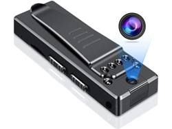 Mini cámara de seguridad compacta, grabadora de video inalámbrica portátil Yizhood (negra)