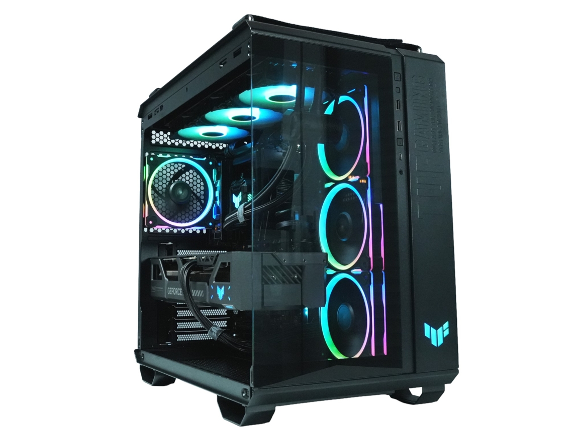 Escritorio para juegos Epical Q Tuf Castle Titan VII con AMD Ryzen 9 9950x3D, 64 GB, SSD de 4 TB y 2 TB NVME, RTX 5090, Windows 11 Pro