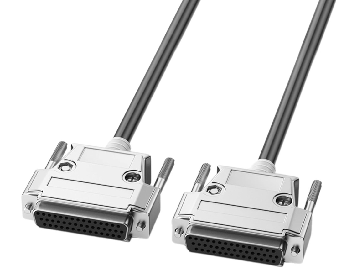 Cable De Datos Db44 Macho/hembra De 50 Cm A 30 M - 28 Awg - Doble Blindaje - Para Escáneres Y Otros Dispositivos