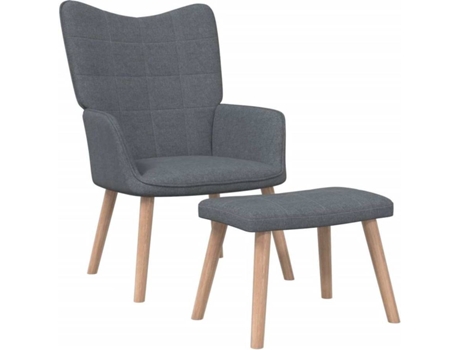 Silla de relajación VIDAXL Gris Tela (61.5x69x95.5 cm)