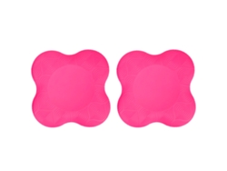 2026-2 Piezas Almohadillas De Rodilla Y Codo Para Yoga Pu Antideslizante Doble Lado Colchonetas De Ejercicio Rojo