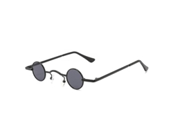2026-gafas De Sol Mini Redondas Con Marco Pequeño De Metal Y Lentes Hd Mejoradas