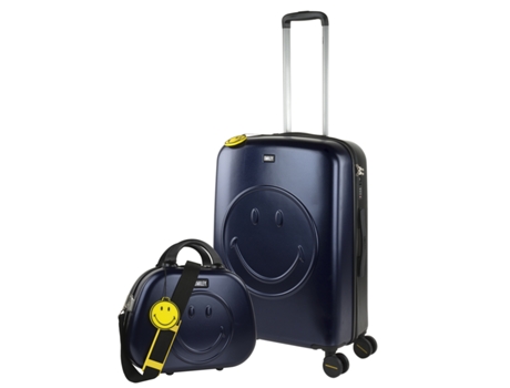 Juego De Maletas Pc SMILEY ORIGINALS SMILEY ORIGINALS azul-negro (44X61x27 Cm - 63L)
