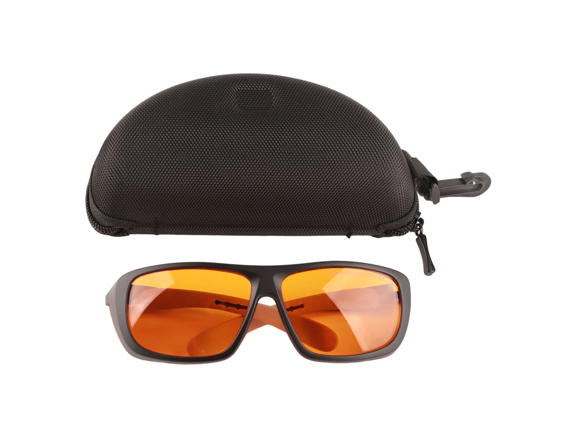 Gafas de seguridad láser 190-500nm OD5+ Gafas de policarbonato para proyectos de fibra óptica | Sin marca
