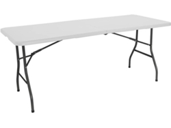 Mesa de Jardín GH91 GARDEN HOUSE GARAGE 91 Catering (Blanco - Resina y Acero - 240x74x74 cm)