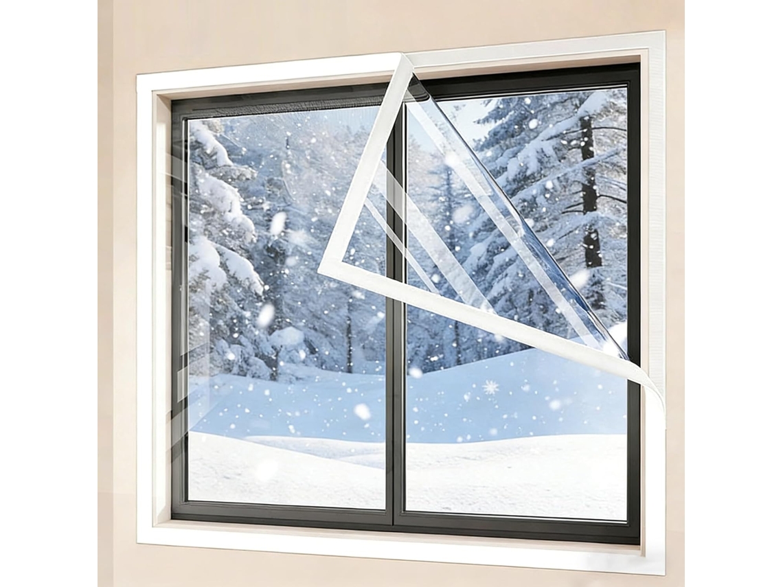 Kits De Aislamiento Reutilizables Para Ventanas, Kit Invierno Lámina Aislante Térmica Alta Durabilidad, Apt...