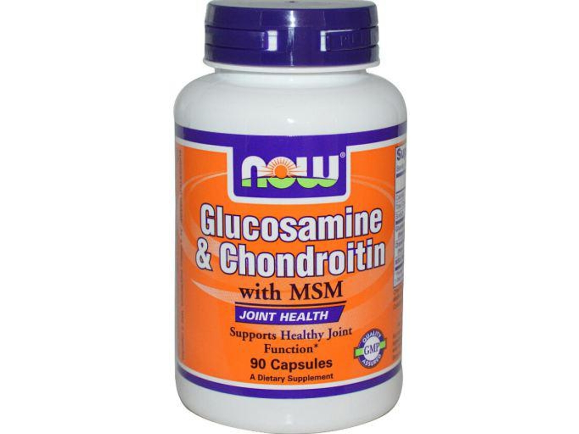 Complemento Alimentar NOW Glucosam Y Condroit+Msm (90 Cápsulas)