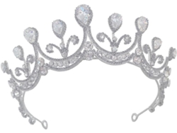 Corona De Boda De Aleación Nuobesty Con Brillantes Diamantes De Imitación, Diadema, Joyería Para El Cabello