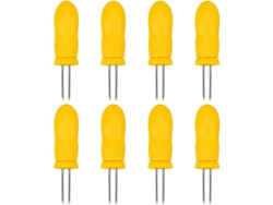 Brochetas De Maíz De Acero Inoxidable De 8 Piezas Para Barbacoa, Picnics, Frutas, Cocina Y Hogar - Resistentes A La Oxidación