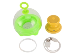 Mini Altavoz Portátil Con Base Magnética, Sonido Potente, Compacto, Resistente Al Agua, Ideal Para Acampar, Color Amarillo.