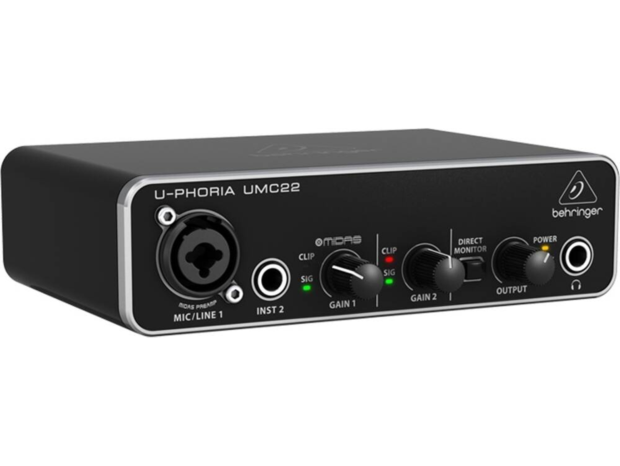 Interface AUD-USB/USB2.0 BEHRINGER UMC22 (2 Entradas - 2 Salidas)