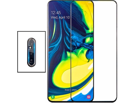 Kit Protector de Cámara Trasera Samsung Galaxy A80 PHONECARE y Cristal Templado 5D Full Cover