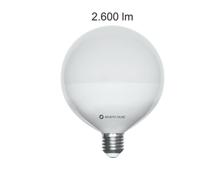 Bombilla LED globo 22W 2600 lúmenes 4000k BENEITO FAURE