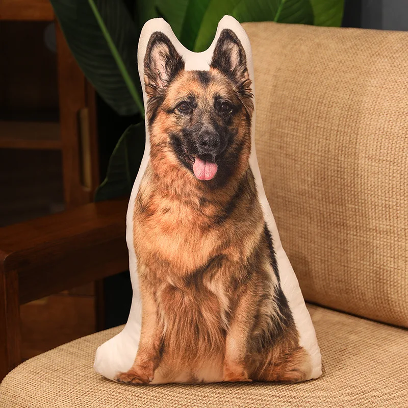 (pastor Alemán 50cm) Almohada Para Adultos, Cojín, Cojín De Asiento, Cojín De Respaldo, Imitación De Gato Y Perro