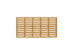Relaxdays Alfombra Baño Bambú, Alfombrilla Ducha Antideslizante Madera, Sauna, Interior/exterior, 100 X 50 Cm, Natural