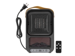 Calefactor eléctrico portátil de 110 V con mando a distancia para uso en interiores.