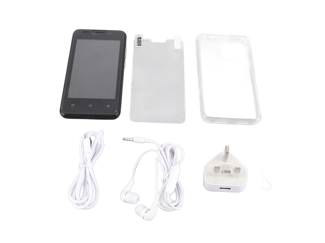 Smartphone Desbloqueado 3g 4.66 Polegadas Tela Touch Android 11 1gb Ram 8gb Rom Bateria 3000mah Dual Sim Preto Plug Uk
