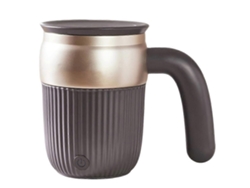 Taza de café con agitador automático, 443 ml, recargable, con tapa magnética, ideal para café, leche y chocolate caliente. TAISHENGDA (15 oz)