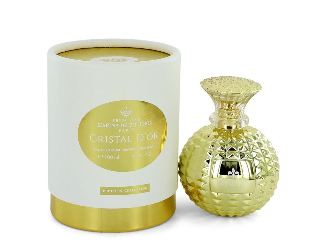 Eau De Parfum Cristal D'or by Marina De Bourbon Spray 3.4 oz (100 ml)