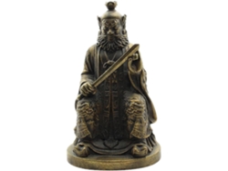 Figura de cobre Zhong, antigua, delicado adorno decorativo, portátil, estilo taoísta tradicional, para sala de estar/comedor, GOKOCO