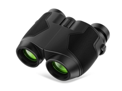 Binoculares 12x25 con visión nocturna nítida para adultos y niños, ideales para observación de aves, caza, viajes, teatro, conciertos, etc. Yizhood (negro)