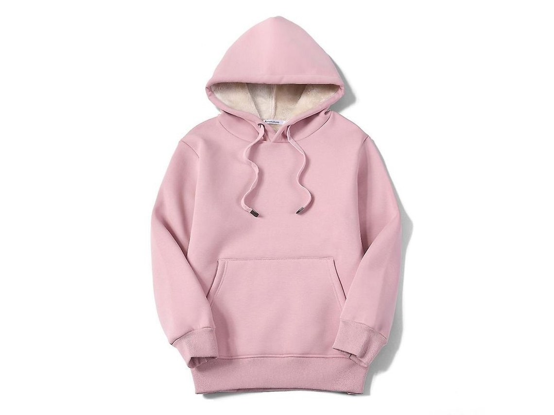 2026-sudadera Con Capucha Para Mujer Con Forro De Sherpa Fleece Abrigado Casual Invierno