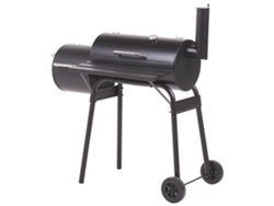 Barbacoa BELIANI Katla en acero, polipropileno negro 66x110x114