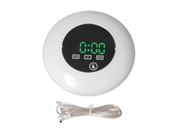 Relógio Despertador Digital LED Rebe-reloj com Espelho e Termômetro, 7 Cores, para Quarto e Escritório, Verde