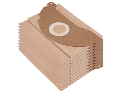 10 sacos de aspirador de pó de papel para karcher 6.904-322.0 mv2 wd2 a2003