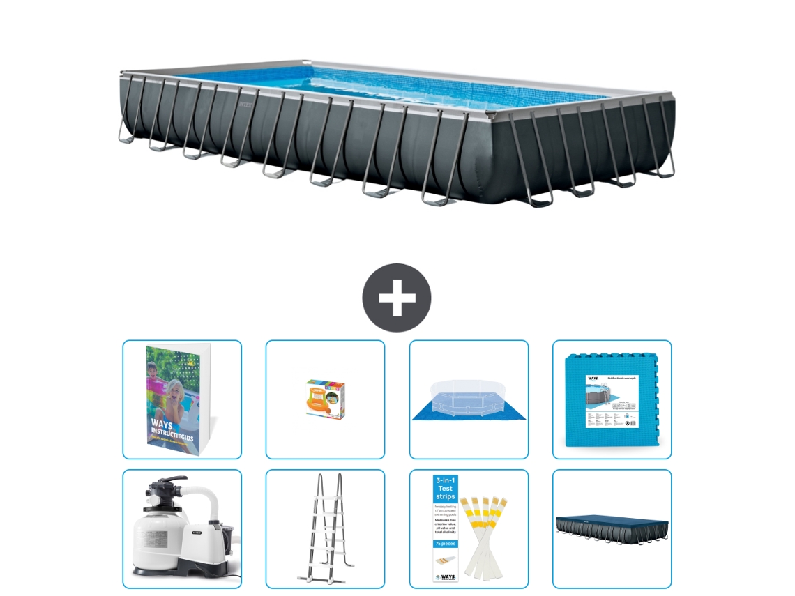 Intex Piscina Ultra Xtr Retangular - 975x488x132 Cm - 9-peças S570
