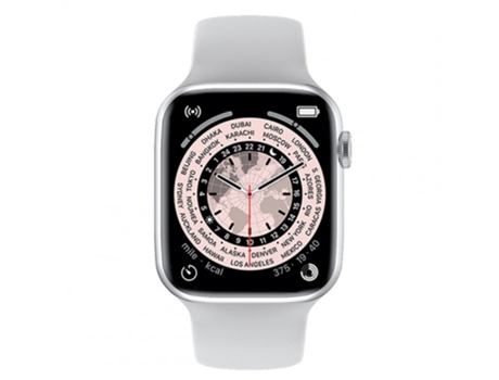 Smartwatch X8 1 Monitor de frecuencia cardíaca Bluetooth con pantalla táctil completa de 55 pulgadas para iOS Android Blanco