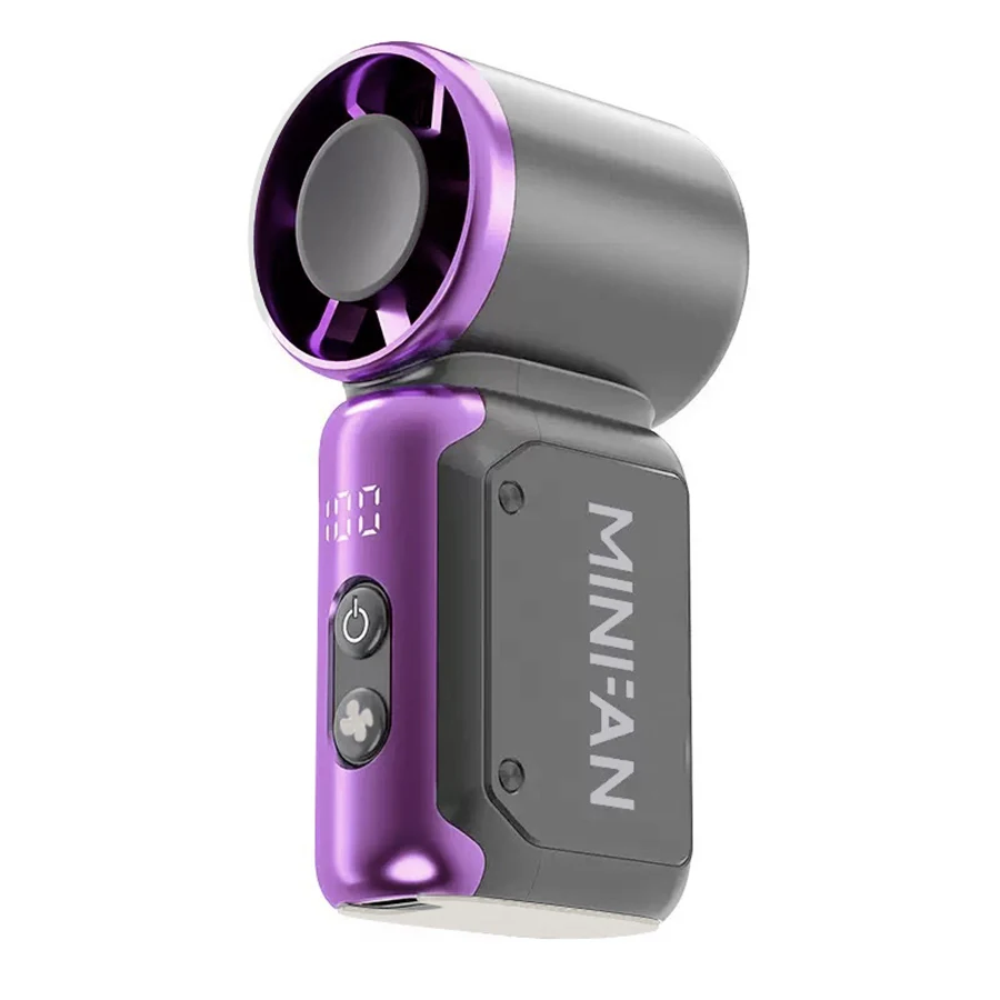Ventilador USB recargable MDUG ultrasilencioso, 199 grados, ideal para viajes de verano.