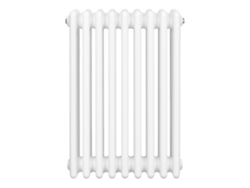 Radiador horizontal de 4 columnas, 600x425 mm - Blanco, acero al carbono de 1,5 mm, 523 W, alta eficiencia, fácil instalación, duradero.
