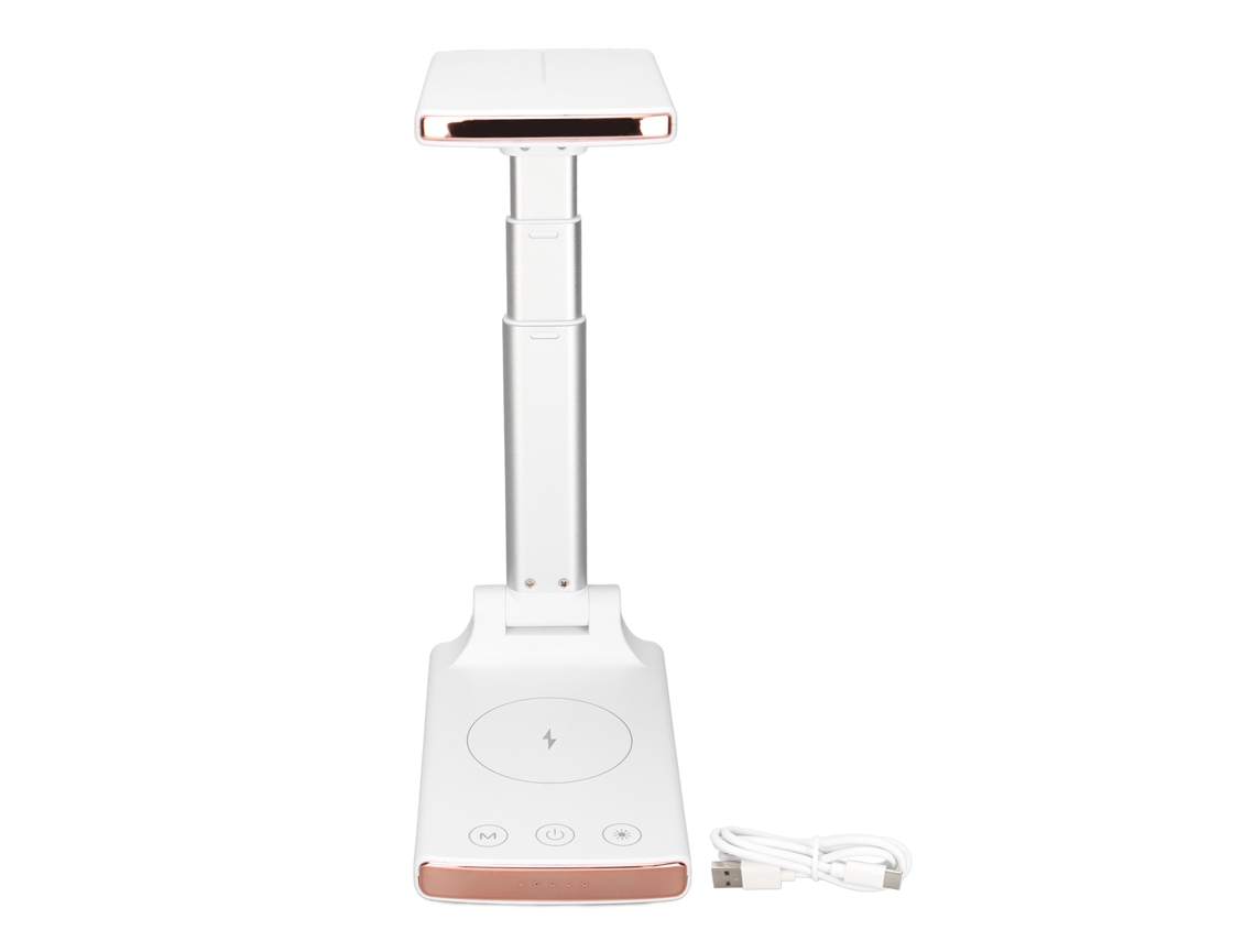 Lámpara de mesa EOOCOO (15 W, carga inalámbrica rápida, plegable y compacta)