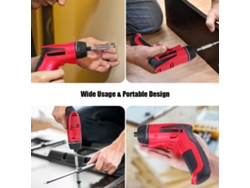 Destornillador Inalámbrico Meterk, Recargable, 7,2 V, 1500 Mah, Con Luz Led, Par De Apriete De 10 Nm, 31 Puntas.