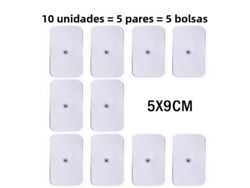 (5 X 9 Cm, 10 Piezas) Parche De Gel De Repuesto Autoadhesivo Para Terapia De Masaje De Pulso Tens
