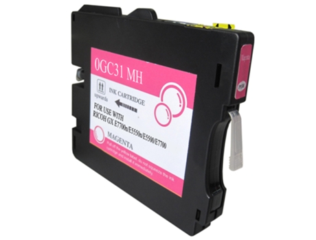 Cartucho de Tinta Compatible Ricoh Gc31 Magenta Tinta de Sublimación (405690 - 405703)