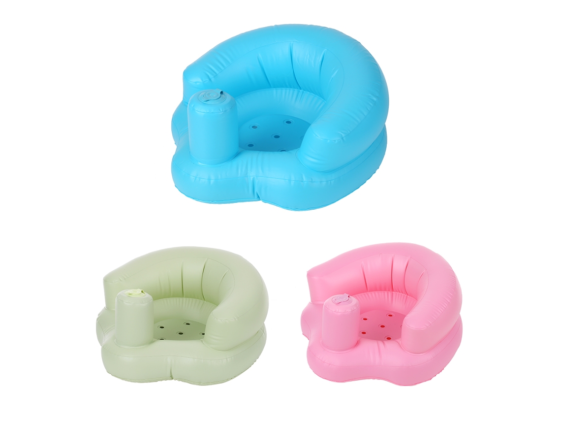 Sofá Hinchable Para Bebé, Asiento De Entrenamiento Seguro De Pvc, Para Baño, Playa, Piscina, Rosa.