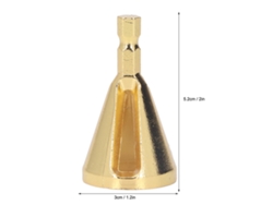 2026 Store-2pcs Herramienta De Desbaste Y Chanfro Externo Con Mango Hexagonal De Liberación Rápida 3 Ranuras Dorado
