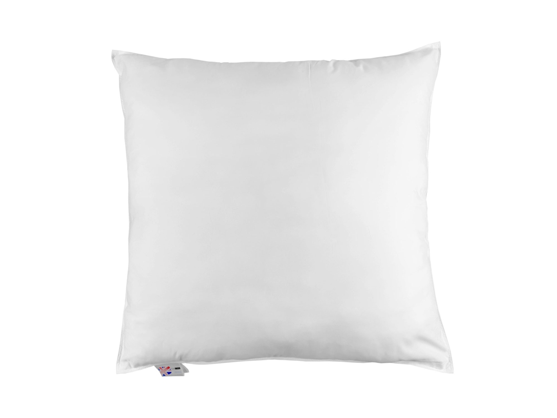 Almohada De Dormir Homescapes Duck Feather Euro Continental Algodón Blanco (80x80cm)