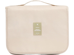 Neceser De Viaje De 2 Piezas Color Beige, Neceser Multifuncional Para Guardar Cosméticos.