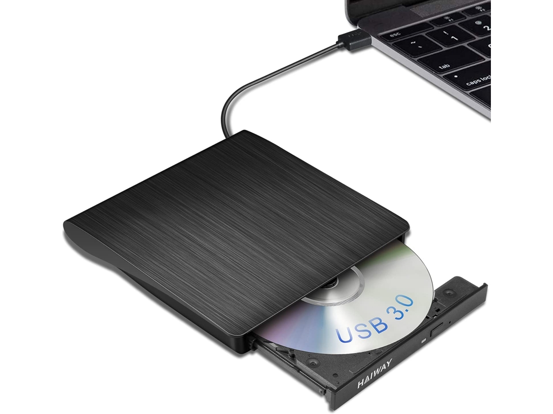 RELAVAEV Unidade De Cd/dvd Externa Ultrafina, Interface Usb 3.0 De Alta Velocidade Para Laptops E Desktops, Design Fino, Leve E À Prova De Choque, Fácil De Ins